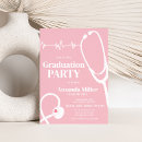 Search for nursing graduation invitations Pink