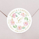 Search for pink and gold address stickers Elegant