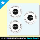 Search for circular logo stickers Black and white