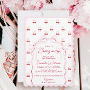 Search for red baby shower invitations Cherry on top