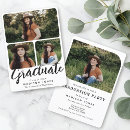 Search for 4 photo invitations Black and white