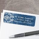 Search for sapphire return address labels Watercolor