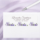 Search for lavender design return address labels Flowers