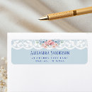 Search for pink lace return address labels Elegant