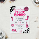 Search for my first rodeo invitations Girl
