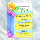 Search for yellow rose birthday invitations Stylish