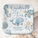 Search for ocean paper plates Under the sea birthday