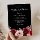 Search for red black quinceanera invitations Party