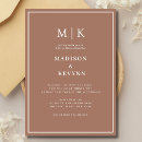 Search for mocha wedding invitations Modern