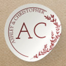 Search for red flower wedding stickers Engagement