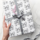 Search for gray and white wrapping paper For her