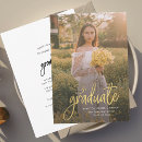 Search for grad party open house invitations Typography