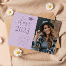 Search for purple graduation invitations Simple