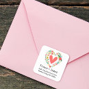 Search for heart return address stickers Simple