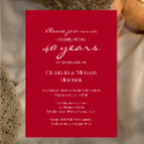 Search for ruby wedding anniversary invitations 40 years