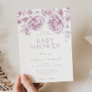 Search for mauve baby shower invitations Girls