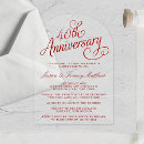 Search for ruby wedding anniversary invitations Red