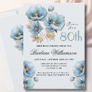 Search for 80 year old woman birthday invitations For her