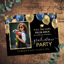Search for blue and gold graduation invitations Graduate