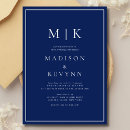 Search for black white blue wedding invitations Classic