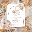 Search for cross first communion invitations Floral