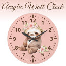 Search for cute sloth clocks Pink