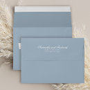 Search for dusty blue envelopes Simple minimalist