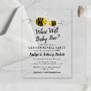 Search for what will it bee gender reveal invitations Bumblebee