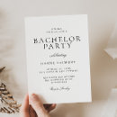 Search for black and white bachelor party invitations Mens