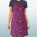 Search for pink ribbon aprons Watercolor