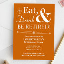 Search for orange retirement party invitations Fun
