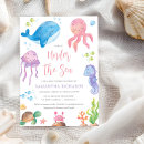 Search for ocean baby girl shower invitations Nautical