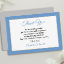 Search for blue and silver thank you cards Classic