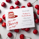 Search for red bridal shower invitations Cherries