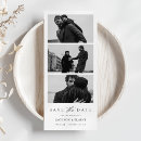 Search for photo strip save the dates Black and white