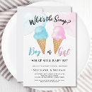 Search for whats the scoop invitations Pink and blue