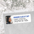 Search for black and blue return address labels Elegant