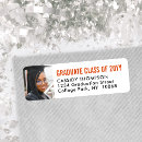 Search for orange and black return address labels Graduate