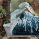 Search for blue heron shower curtains Wildlife