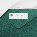Search for palm tree return address stickers Typography
