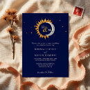 Search for moon and stars wedding invitations Dark and moody