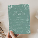 Search for enchanted bridal shower invitations Green