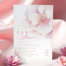 Search for blush floral baby shower invitations Baby in bloom