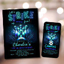 Search for glow in the dark birthday invitations Bowling