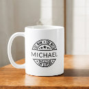 Search for your name here mugs Black and white
