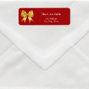 Search for bow return address labels Red