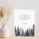 Search for black and white forest art Typography