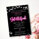 Search for neon bar bat mitzvah invitations Modern