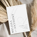 Search for elegant black white wedding invitations Minimalist