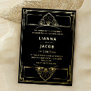 Search for gold foil geometric wedding invitations Great gatsby